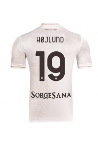 SSC Napoli Rasmus Hojlund #19 Jalkapallovaatteet Vieraspaita 2025-26 Lyhythihainen